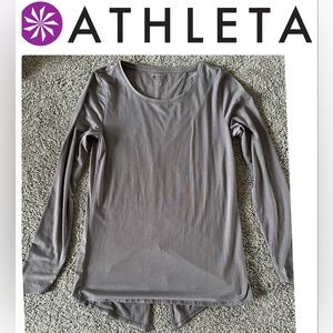 Athleta long sleeve grey shirt XS